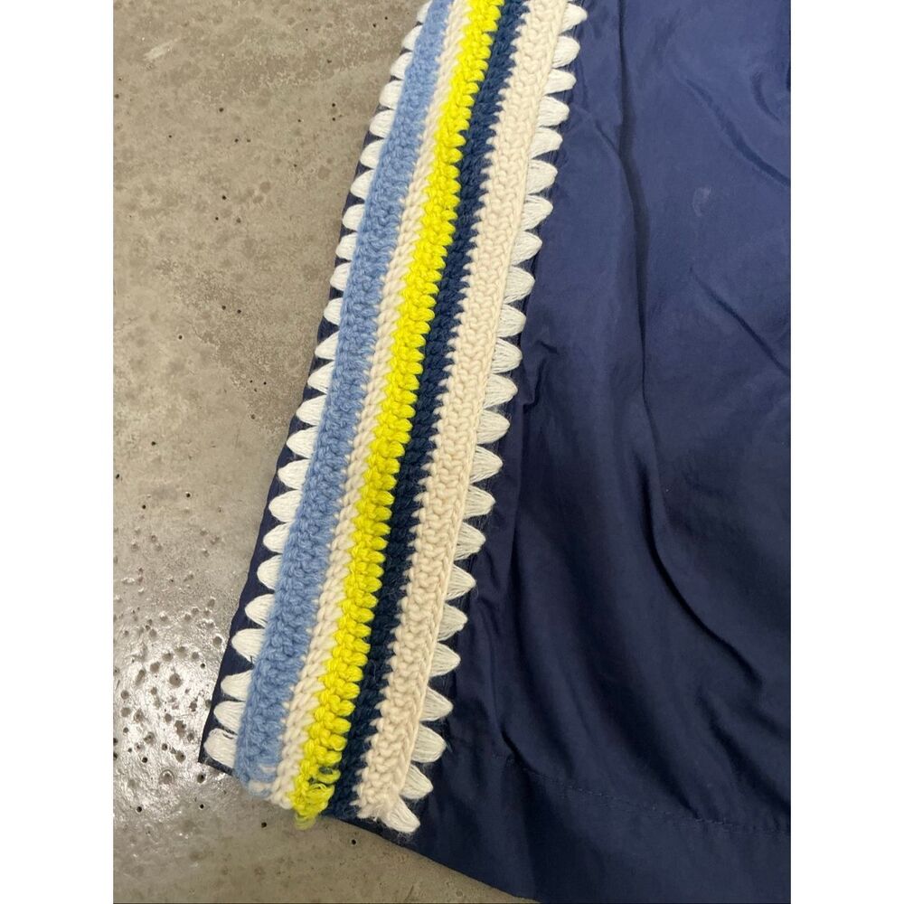 Sea NY Crochet Side Stripe Shorts | Navy in XS - Picture 4 of 6